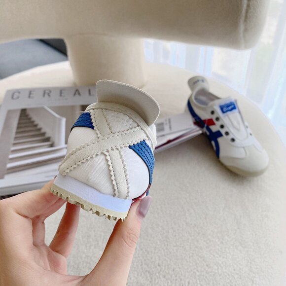 White Onitsuka Tiger by Asics Canvas Kids Sneakers - Picture 7 of 9